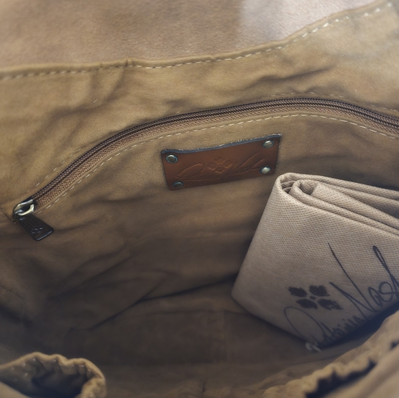 New: Patricia Nash Roana N/S Belted Crossbody - Color: Chocolate - Picture 9 of 10